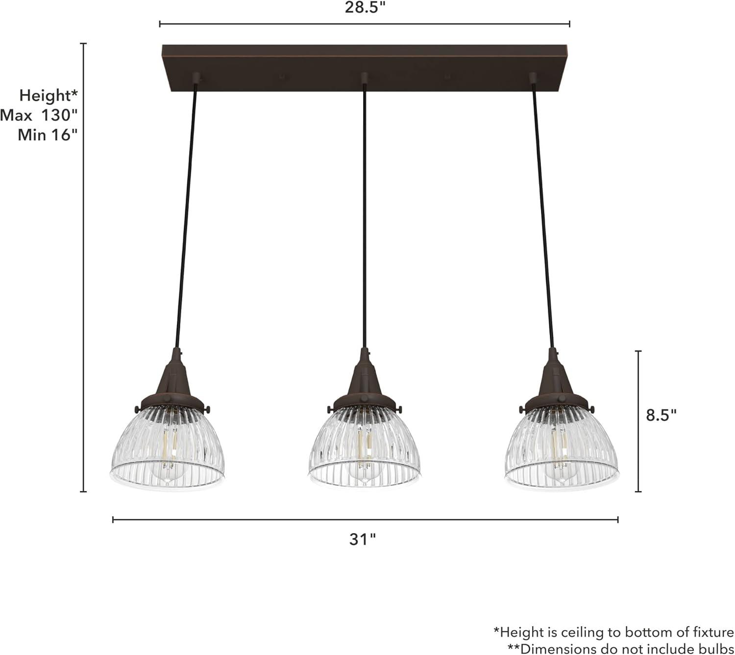 Cypress Grove 3 - Light Cluster Bell Pendant