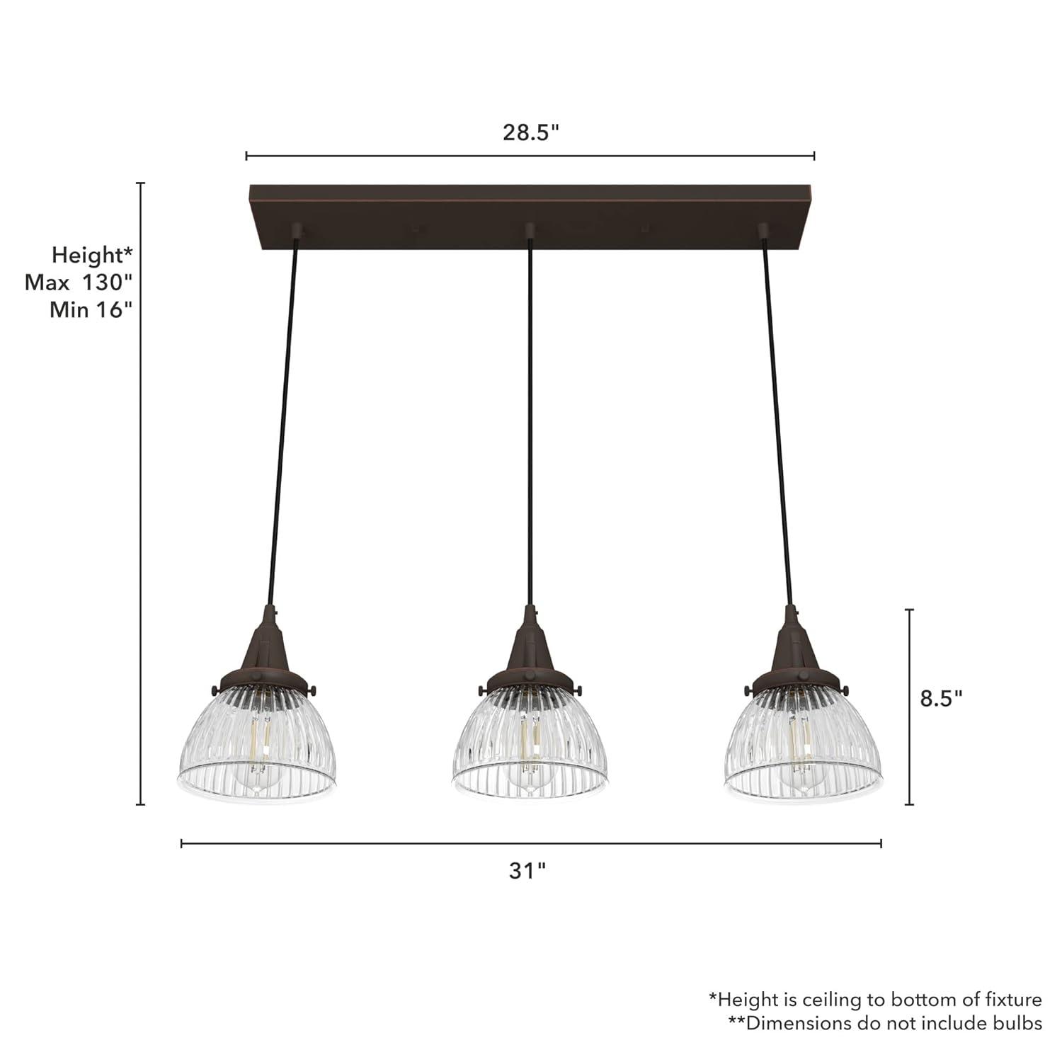 Hunter Fan Cypress Grove 3 - Light Cluster Bell Pendant