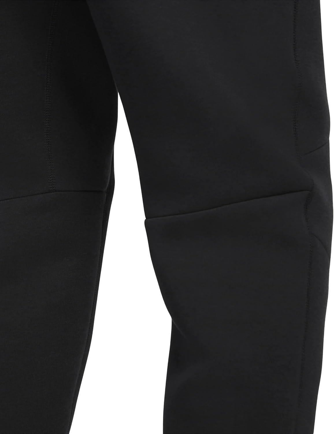 Noir Cotton Blend Ankle Training Joggers with Zipper Pocket