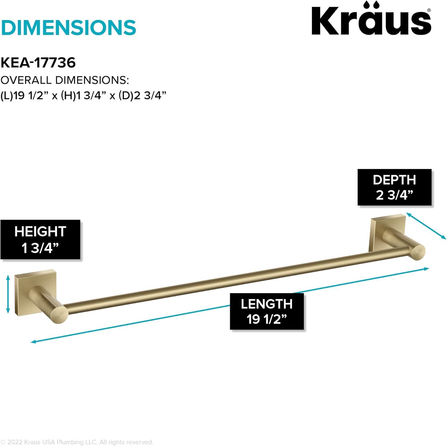 Ventus 18" Wall Mounted Towel Bar