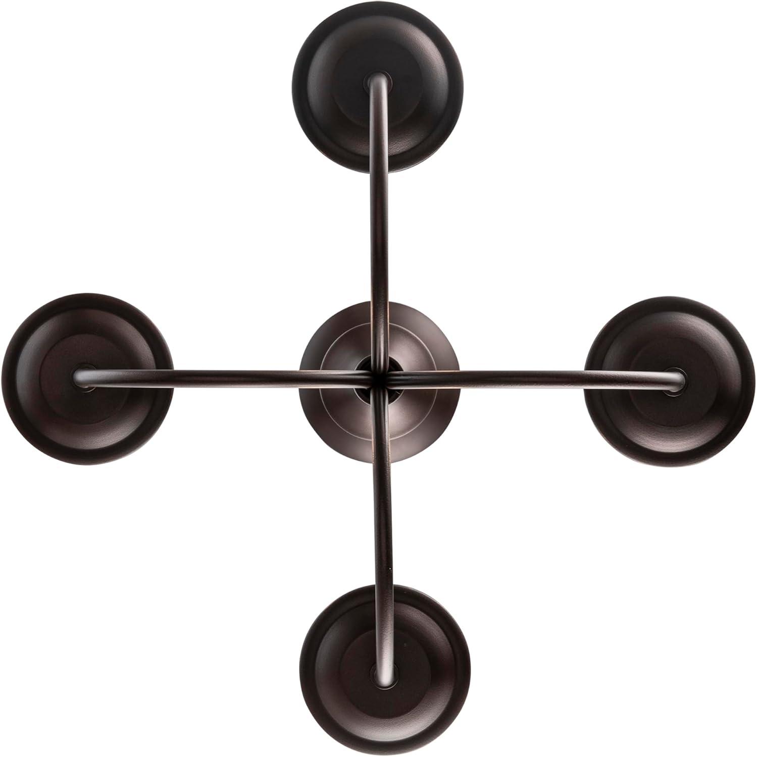 Oil Rubbed Bronze 15" Candle Chandelier