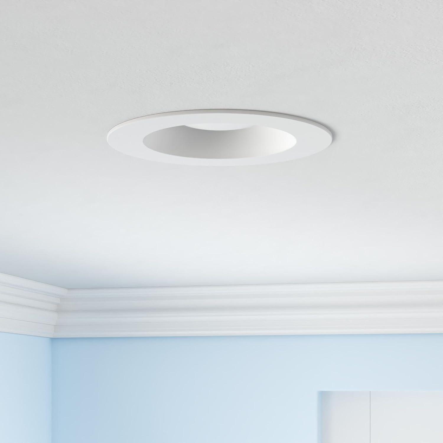 Adjustable White LED Recessed Lighting 6 Inch Pack