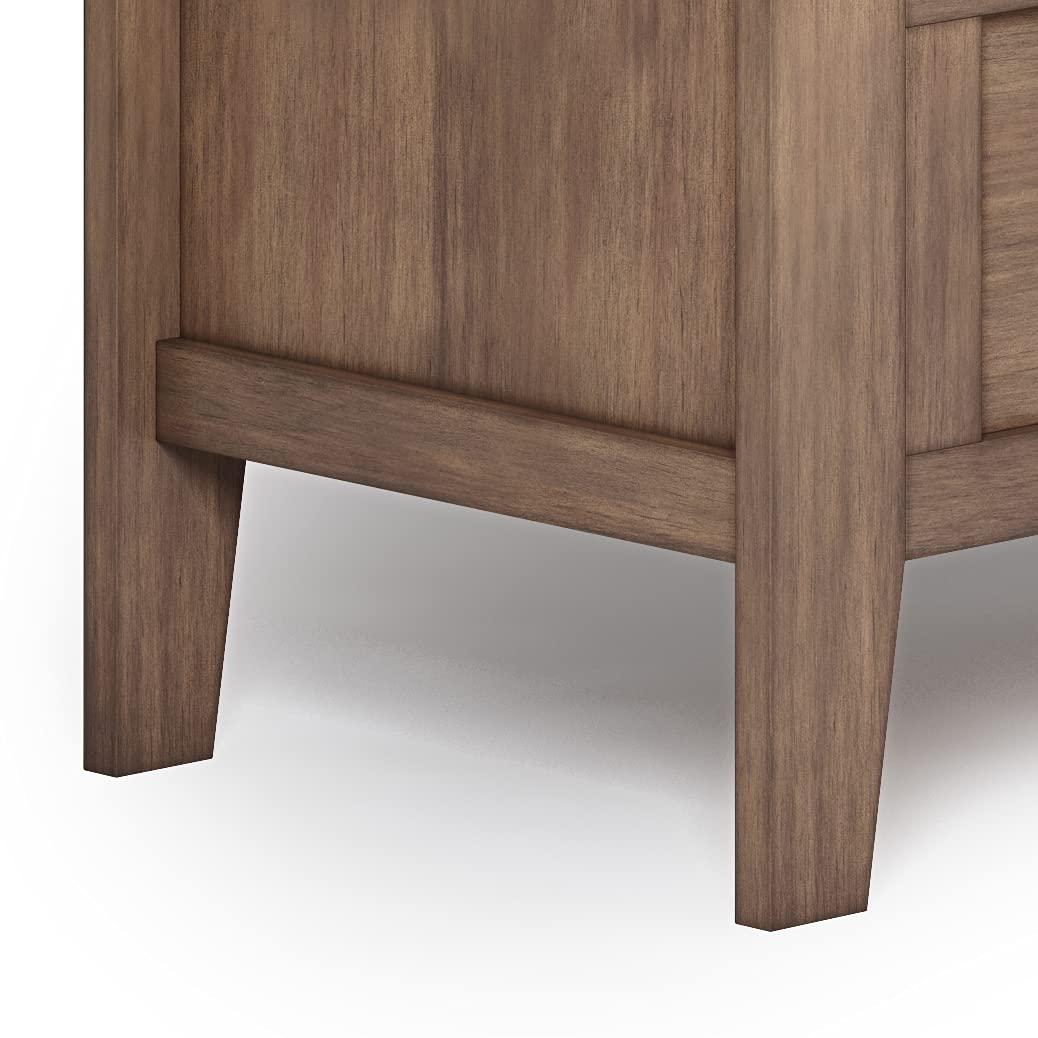 Simpli Home Adams Solid Wood Entryway Lift Top Storage Bench