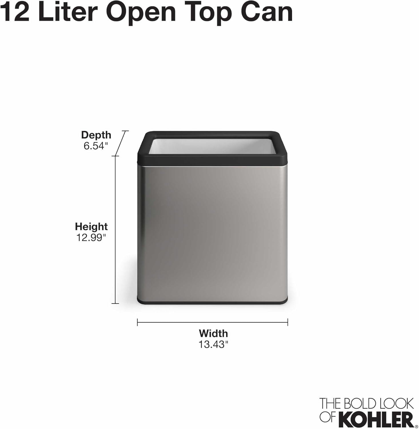 12-Liter Open-Top Trash Can