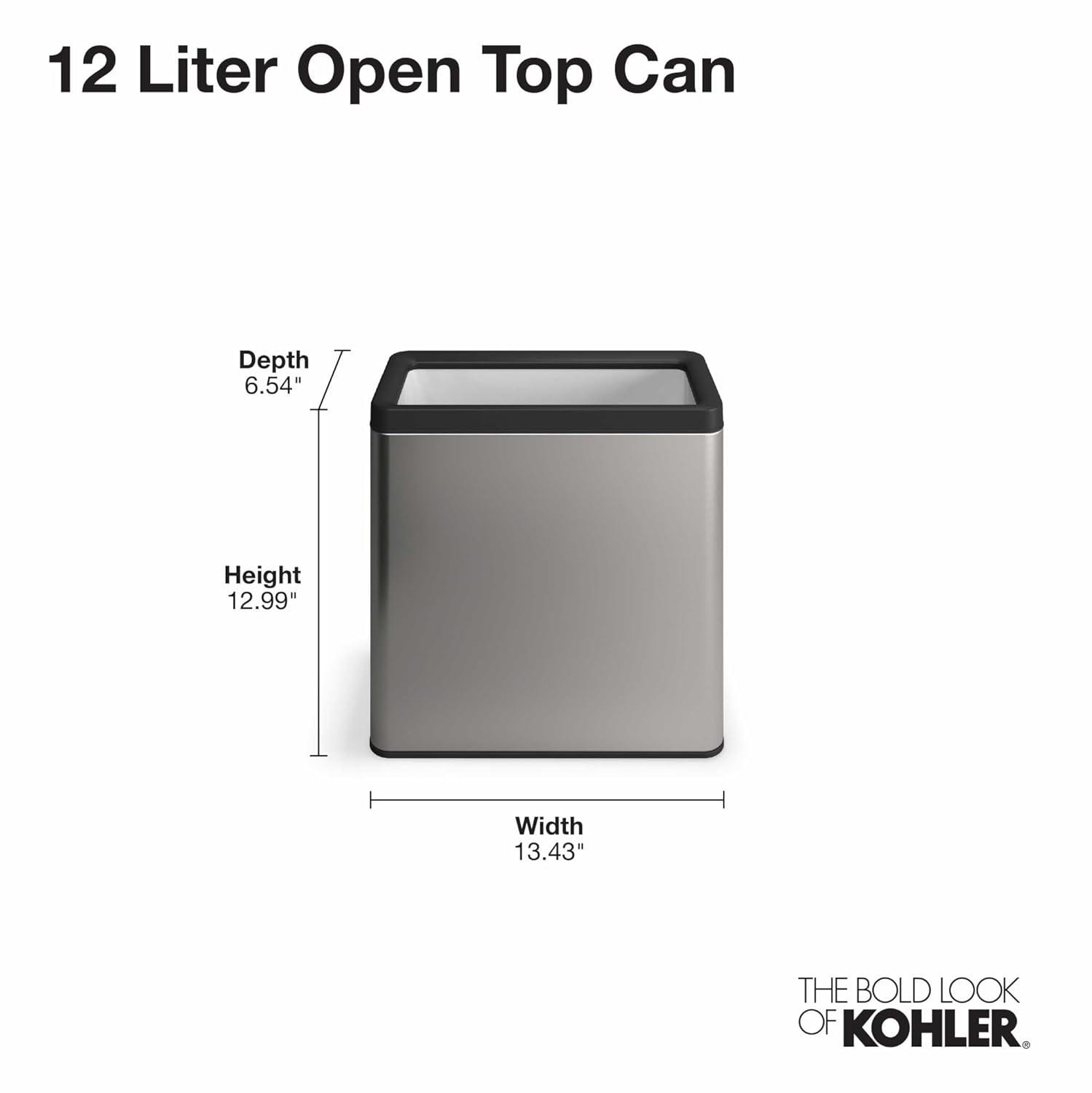 12-Liter Open-Top Trash Can
