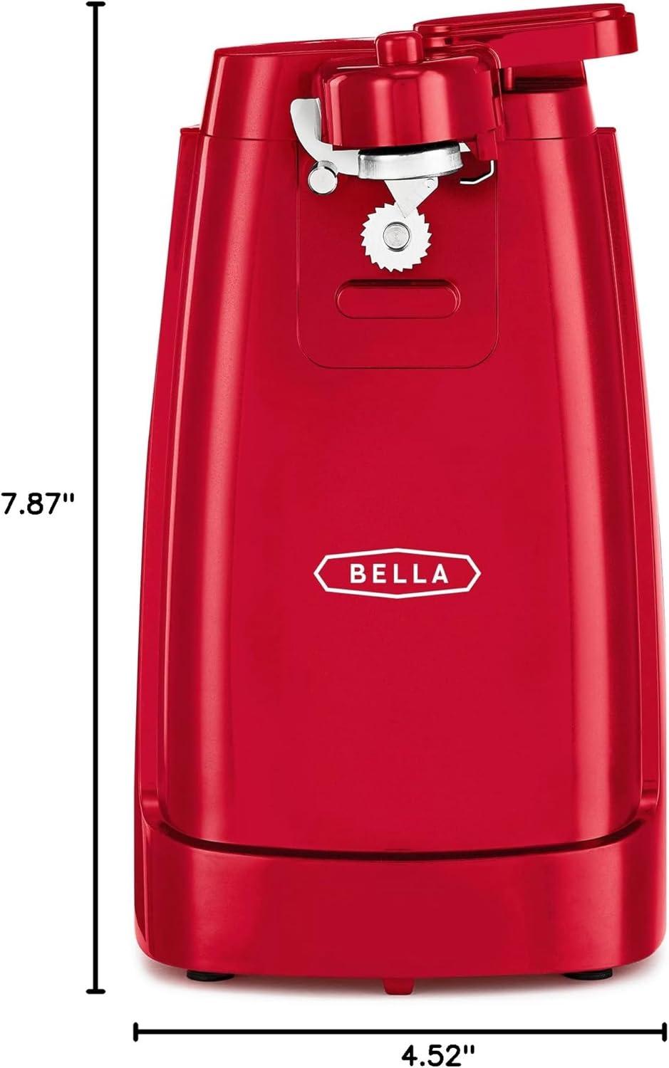 Electric Can Opener and Knife Sharpener, Multifunctional Jar and Bottle Opener with Removable Cutting Lever and Cord Storage, Stainless Steel Blade, Sage