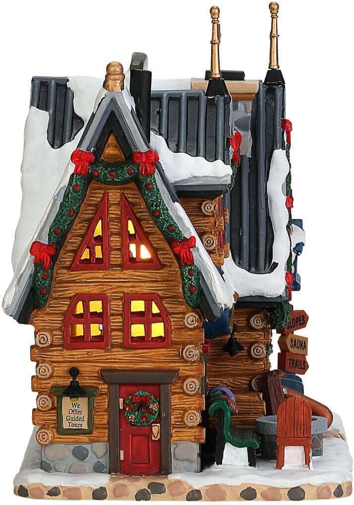 Lemax Christmas Snow Chalet Ski Lodge Tabletop Decoration Multicolor Porcelain 6.69 in. 1 pk - Case Of: 1; Each Pack Qty: 1