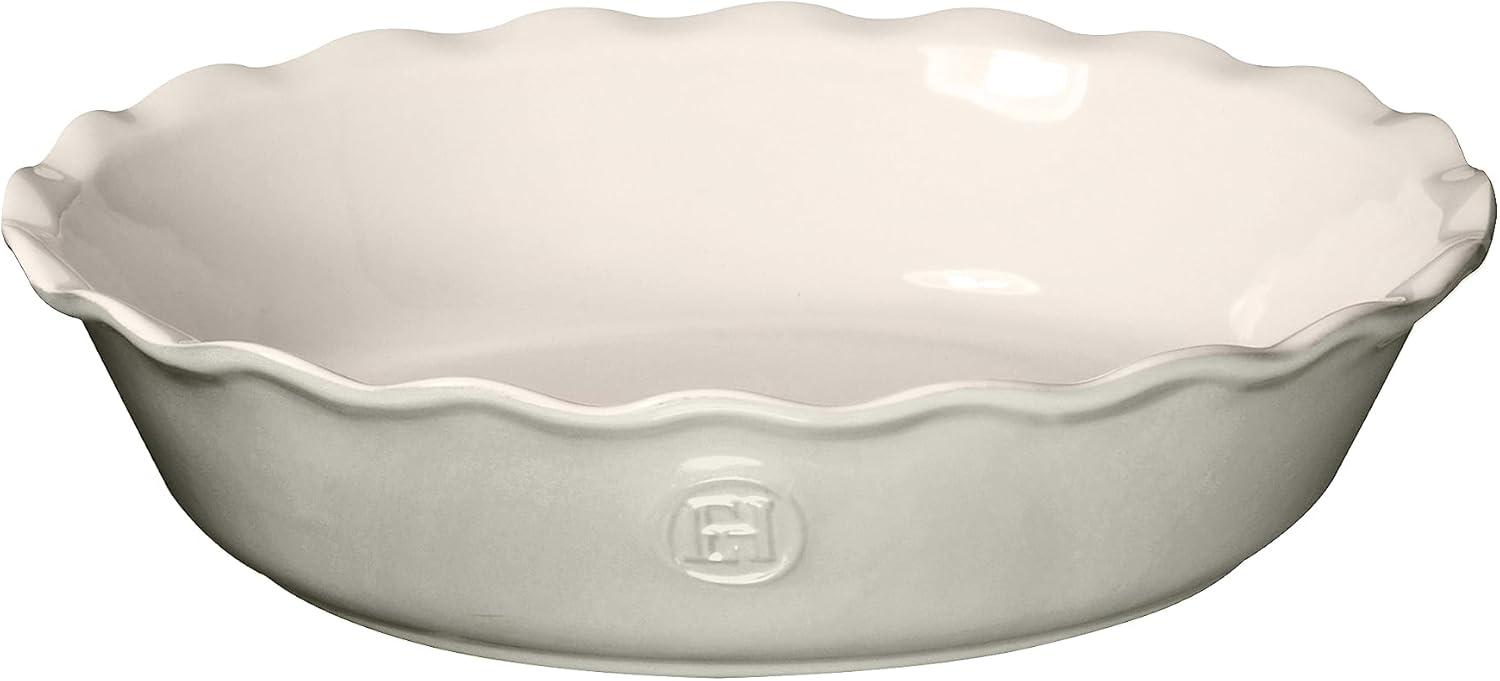 Pearl Gray Ceramic Fluted Edge Mini Pie Dish