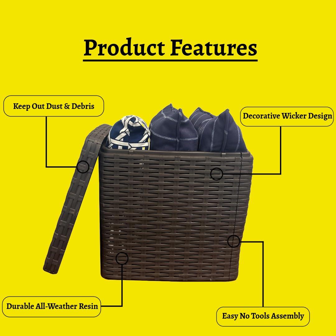 Real Hose Storage Real Hose Storage Outdoor Garden Hose Storage Holder, Decorative Garden Hose Storage Box, Storage For Garden Tools, Garden Hose, Lawn And Garden Products, 200ft Hose Capacity