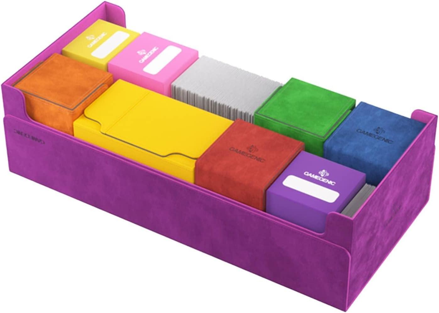 GameGenic Dungeon 1100+ Card Convertible Deck Box: Purple