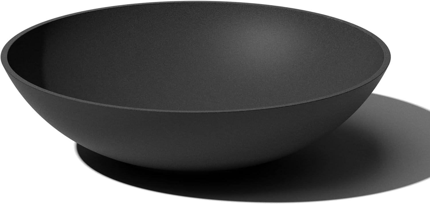Veradek Mason Series Lane Bowl 24" Plastic-Stone Planter - Black