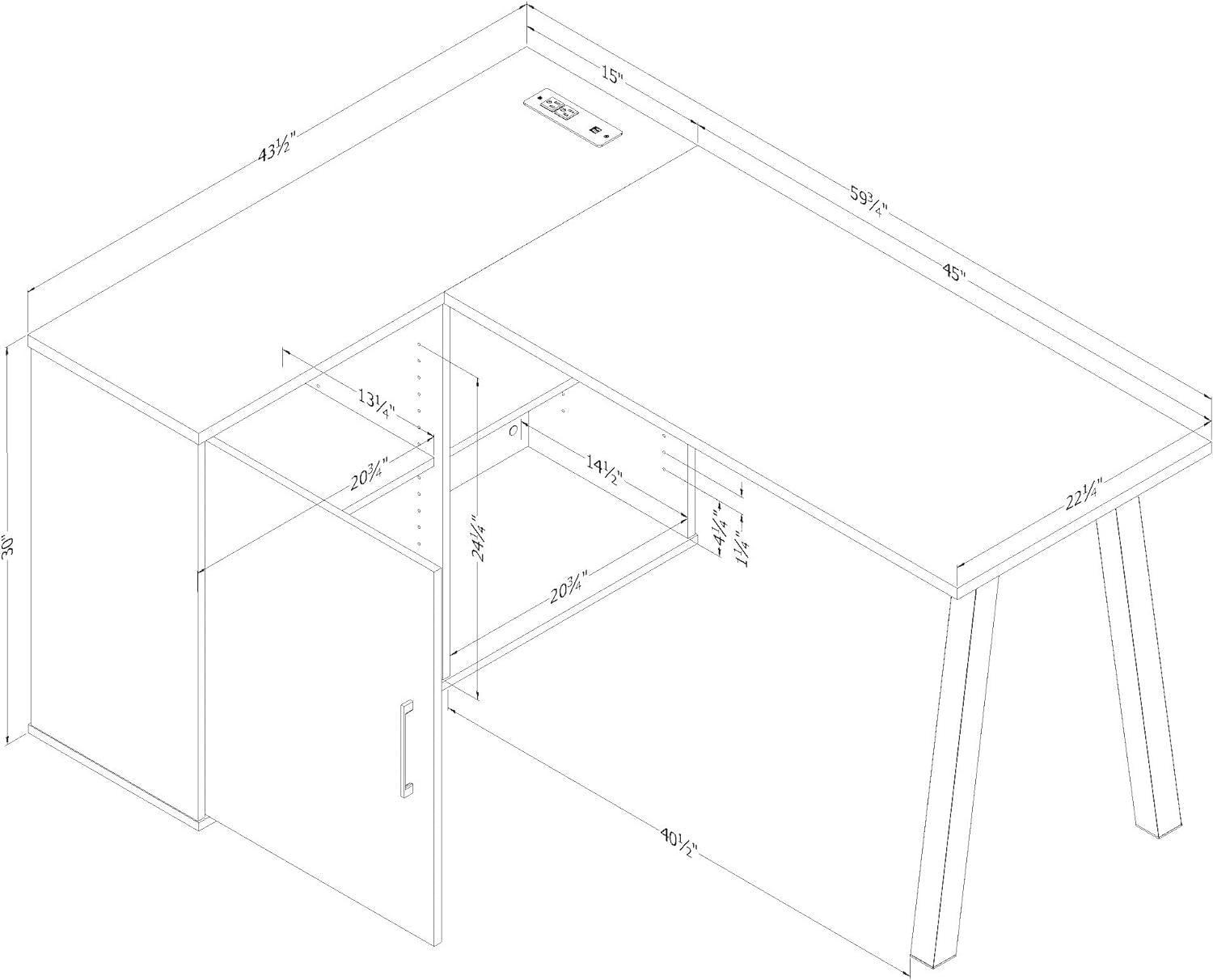 Zolten L-Shape Desk