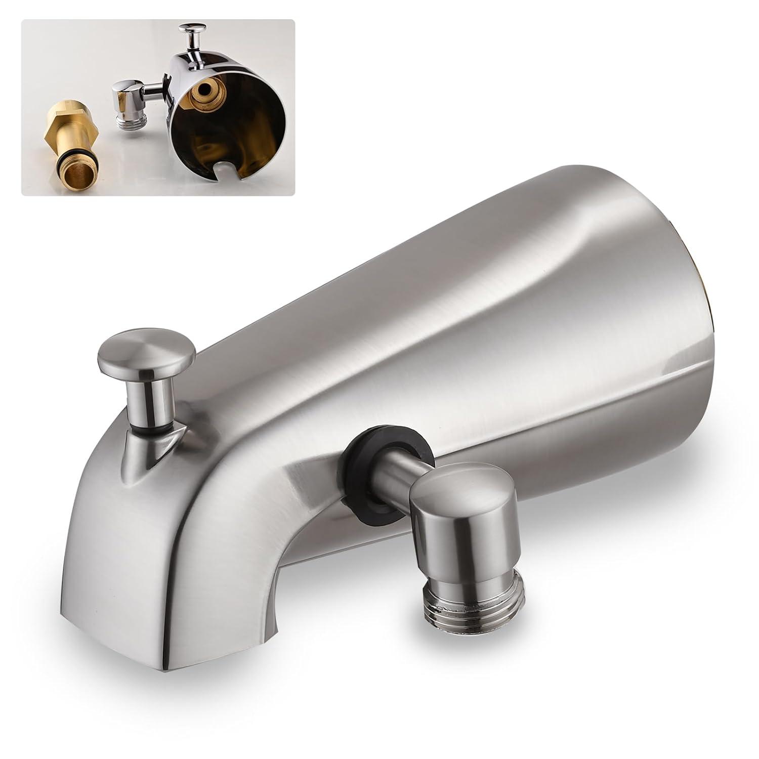 Tub Spout with Diverter, Bathtub Spout for Hand Shower,Brushed Nickel