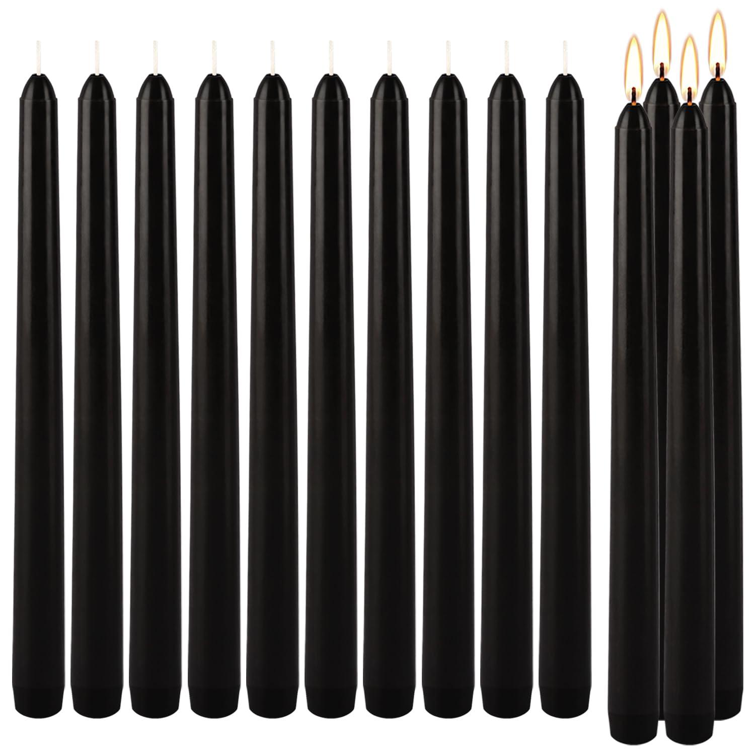 Wovilon Kitchen Utensils Set, Kitchen Gadgets S 2022 10 Inch Taper Candles Set Of 14 Dripless Taper Candles And Unscented Candlestick