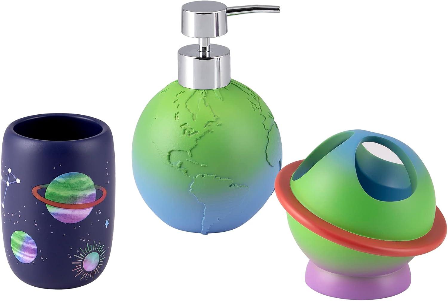 3pc Starry Night Kids' Bathroom Accessories Set - Allure Home Creations