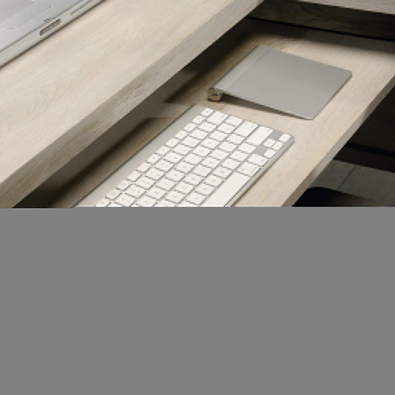 Chalked Chestnut L-Shaped Computer Desk with File Storage