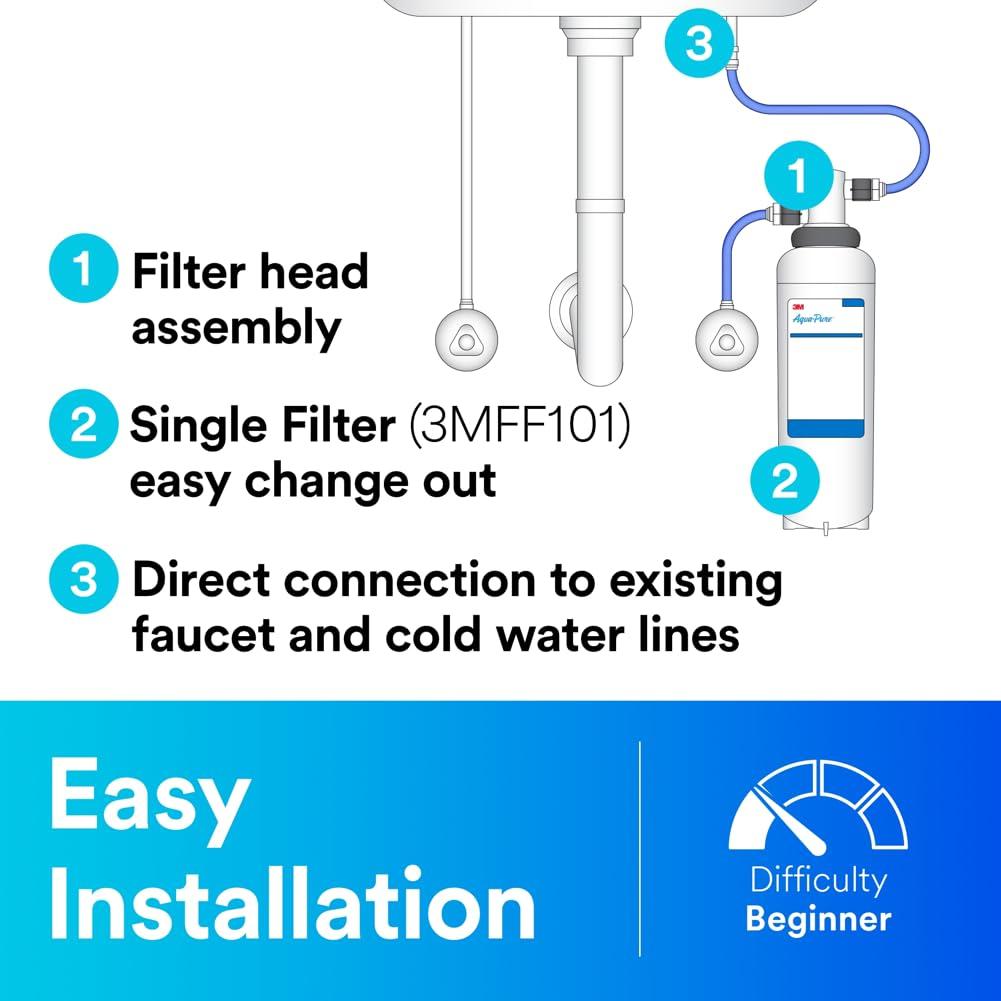 3M Aqua-Pure Under Sink Full Flow Water Filter System