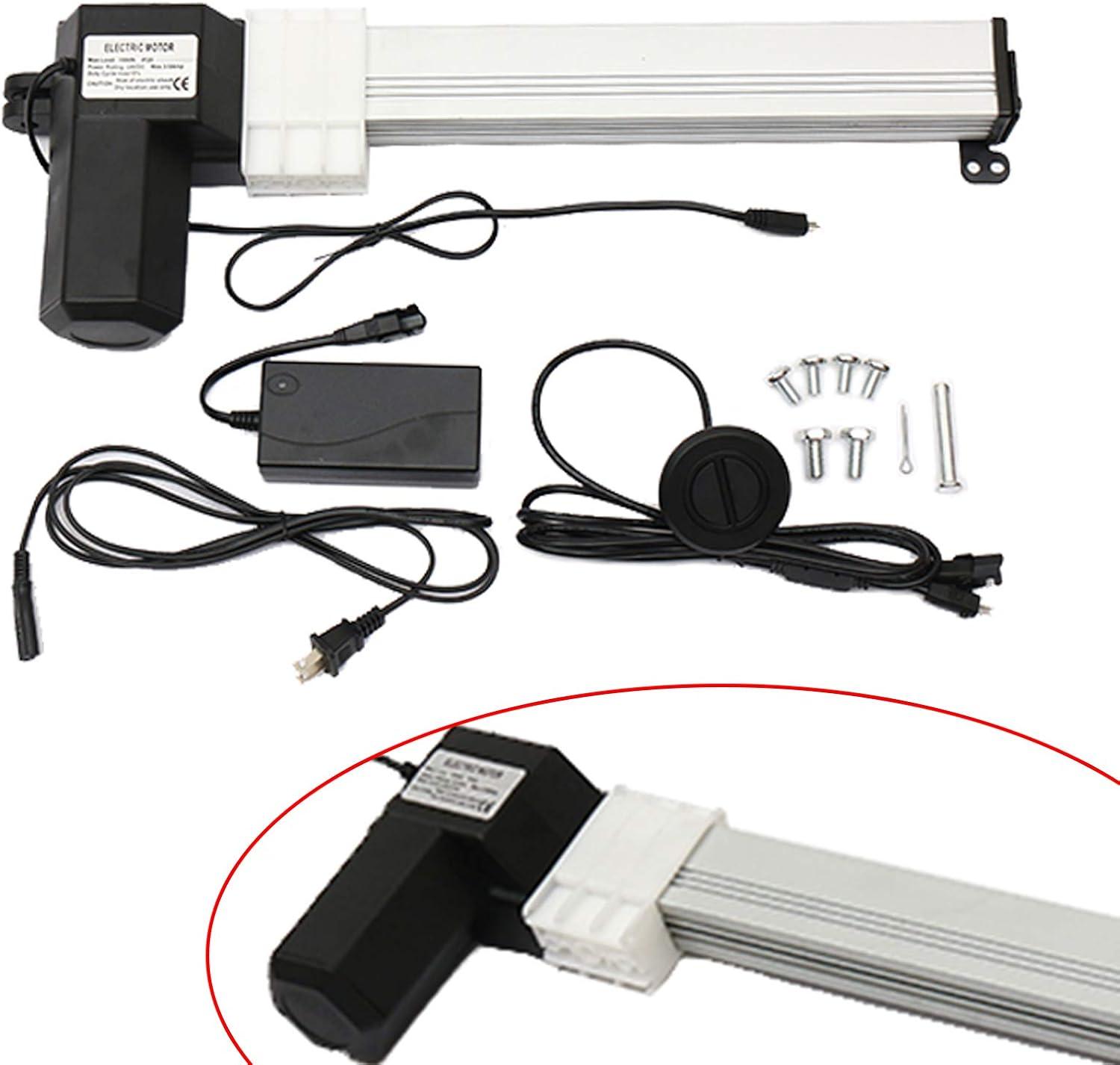 FETCOI Power Recliner Motor Linear Actuator, 330mm 6000N Electric Recliner Motor Replacement Kit for Lift Massage Chair Furniture