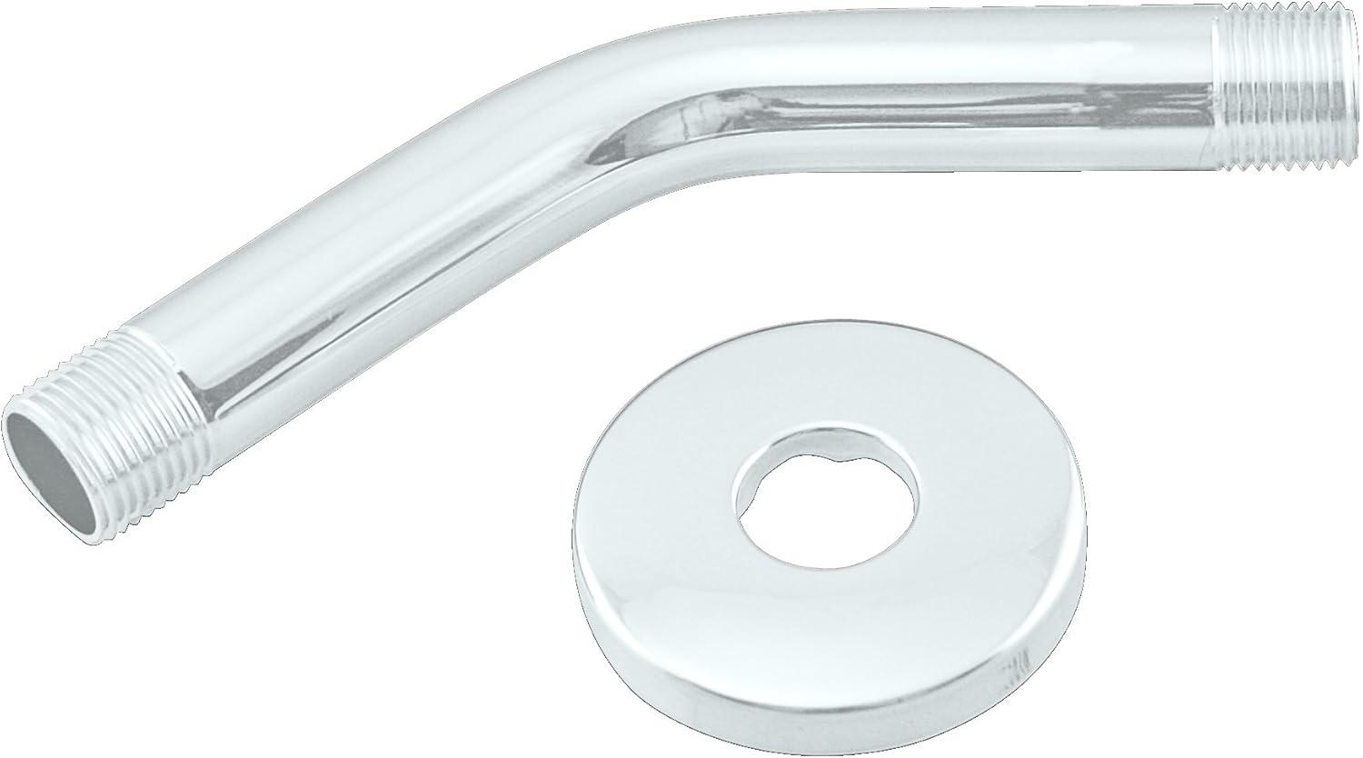 1/2" IPS x 6" Wall Mount Shower Arm with Sure Grip Flange