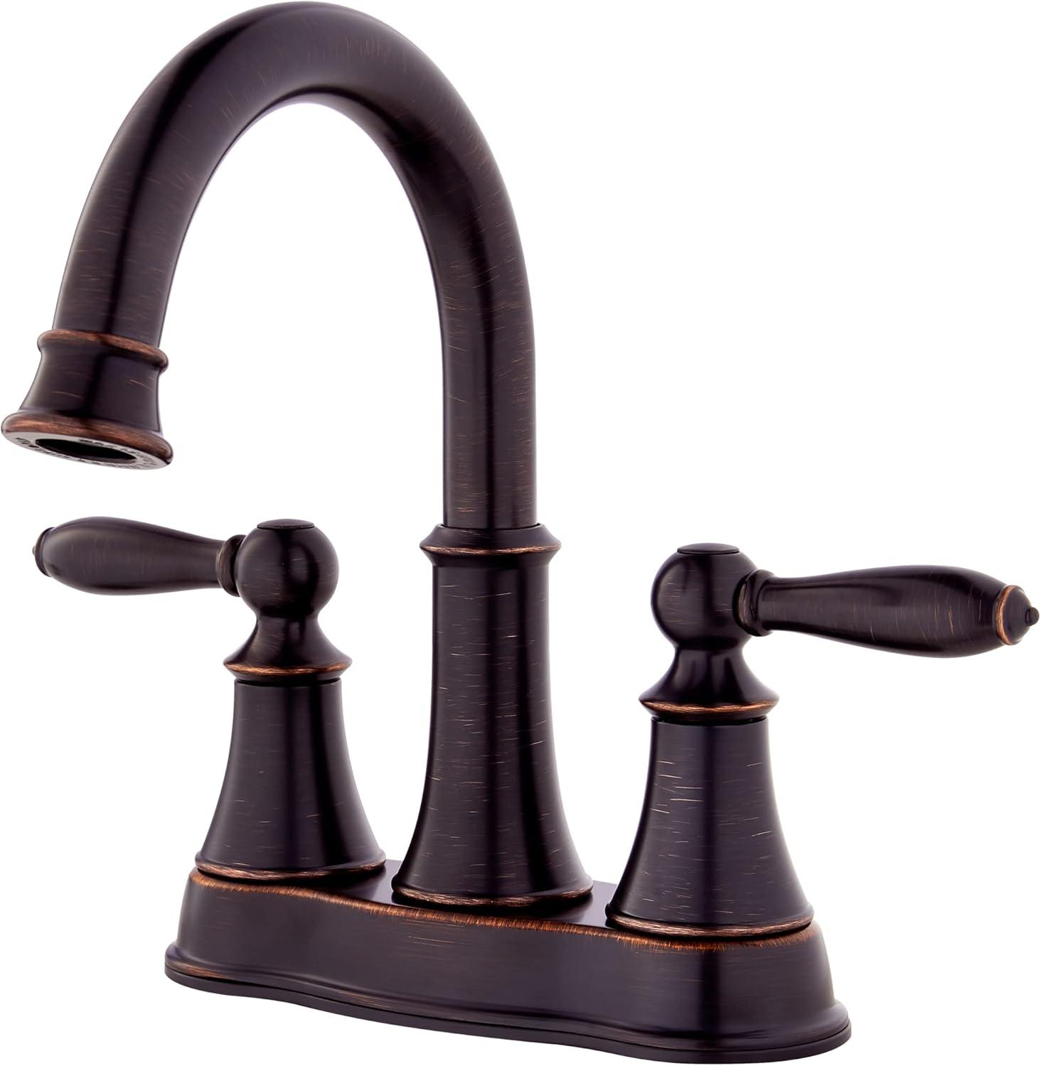 Tuscan Bronze 4-Inch Centerset 2-Handle Bathroom Faucet