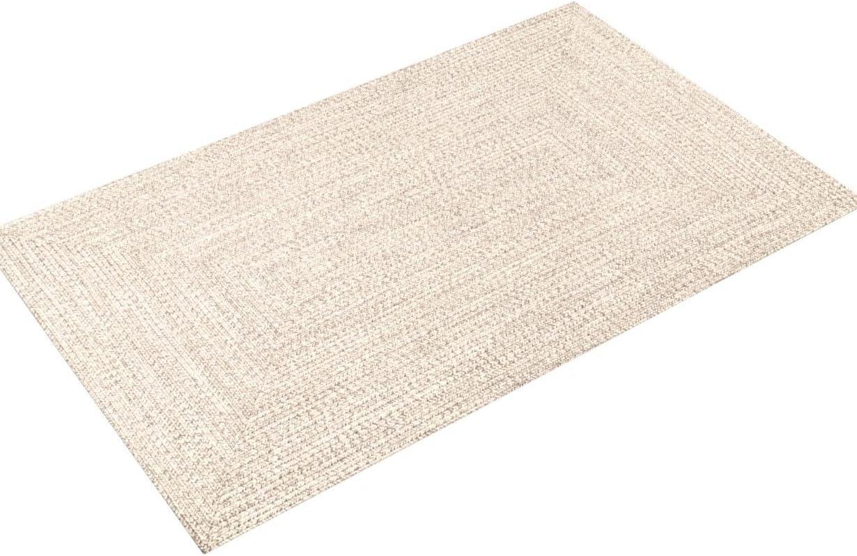 nuLOOM Wynn Contemporary Braided Tan Area Rug, 3' x 5', Durable Synthetic Fibers