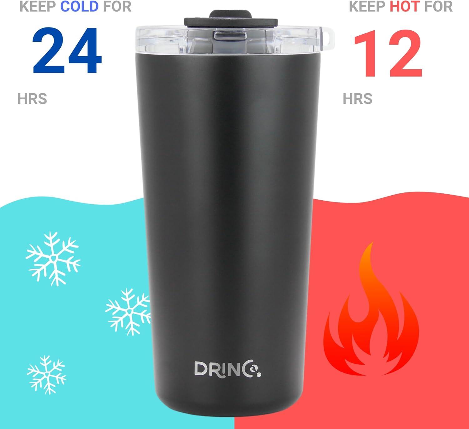 Drinco Drinco 20oz. Double Wall Insulated Stainless Steel Travel Tumbler