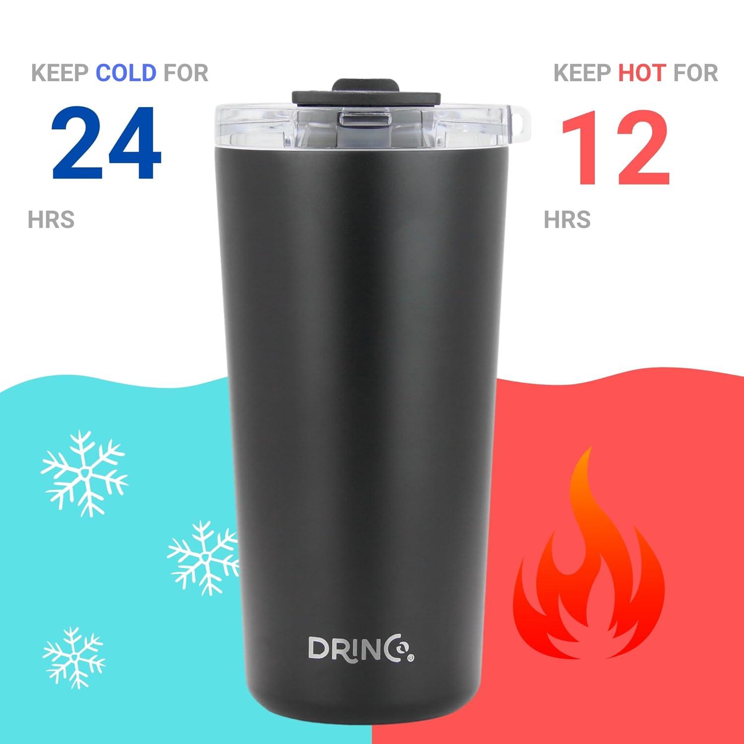 Drinco Drinco 20oz. Double Wall Insulated Stainless Steel Travel Tumbler
