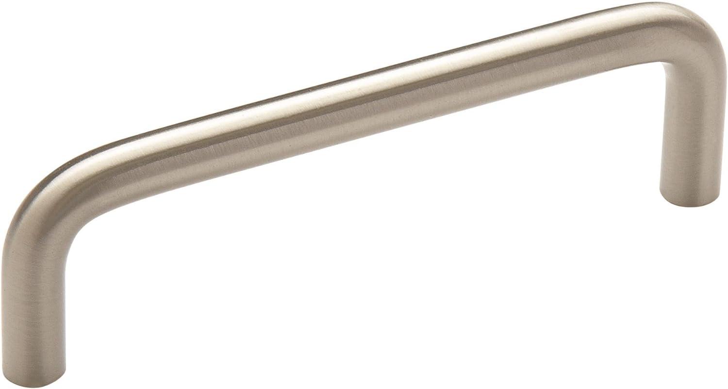 Brushed Nickel 4-Inch Cabinet Bar Pull with Mounting Hardware