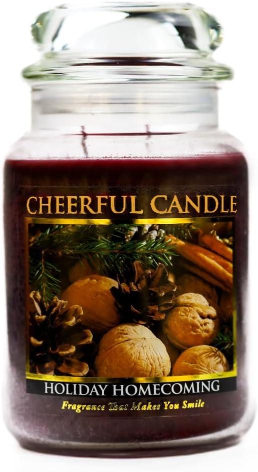 A Cheerful Candle LLC Holiday Homecoming Scented Jar Candle