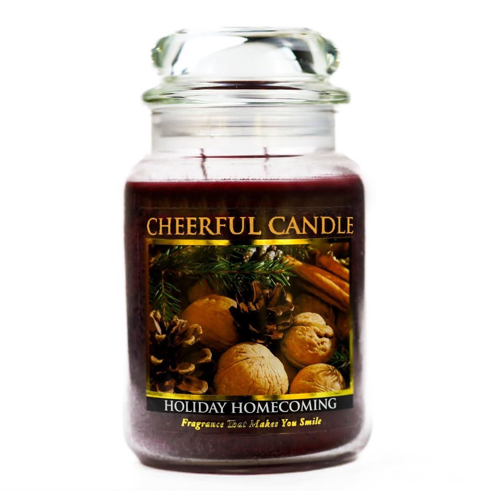 A Cheerful Candle LLC Holiday Homecoming Scented Jar Candle