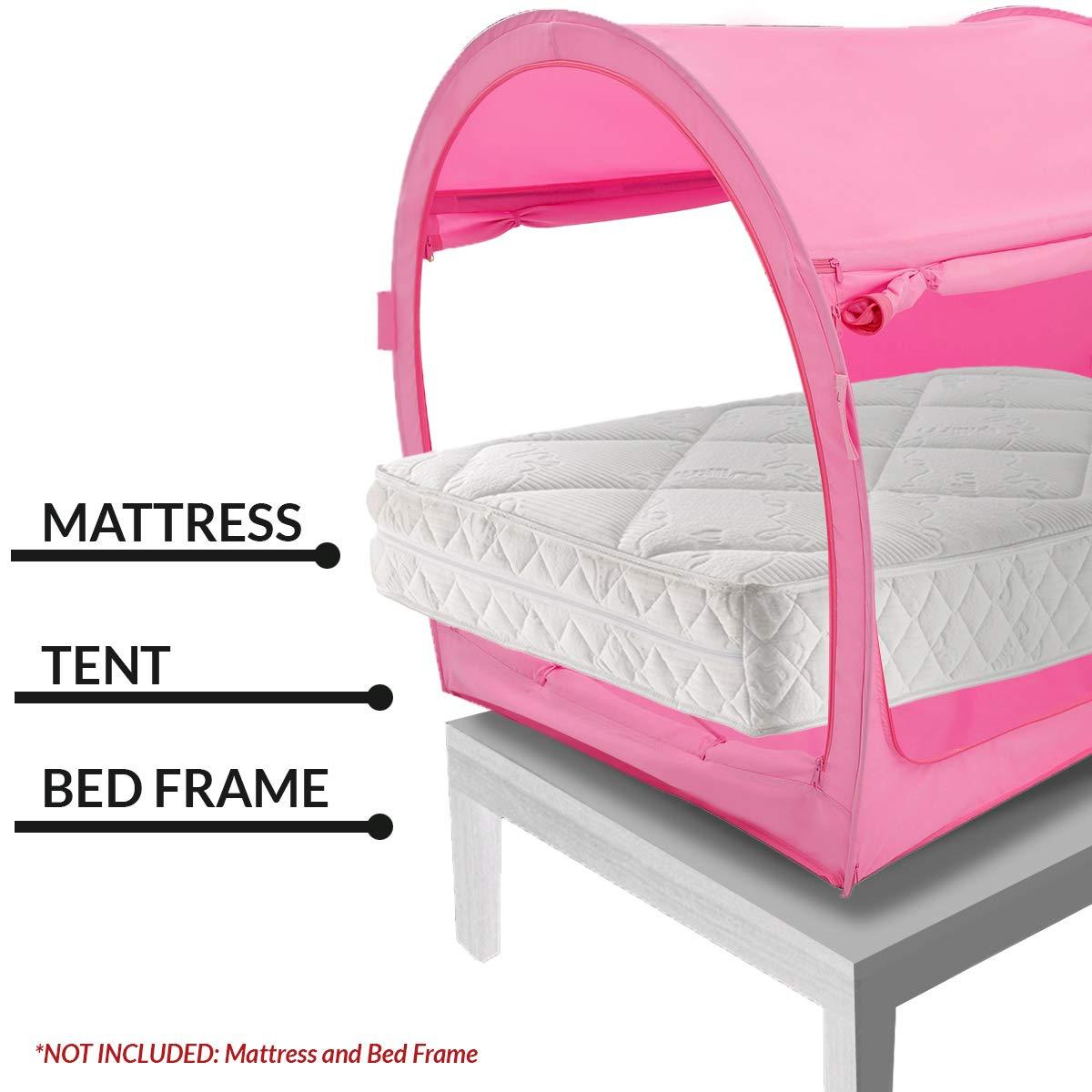 Alvantor Bed Canopy Bed Tents Dream Tents Privacy Space Twin Size Breathable Pink Cottage