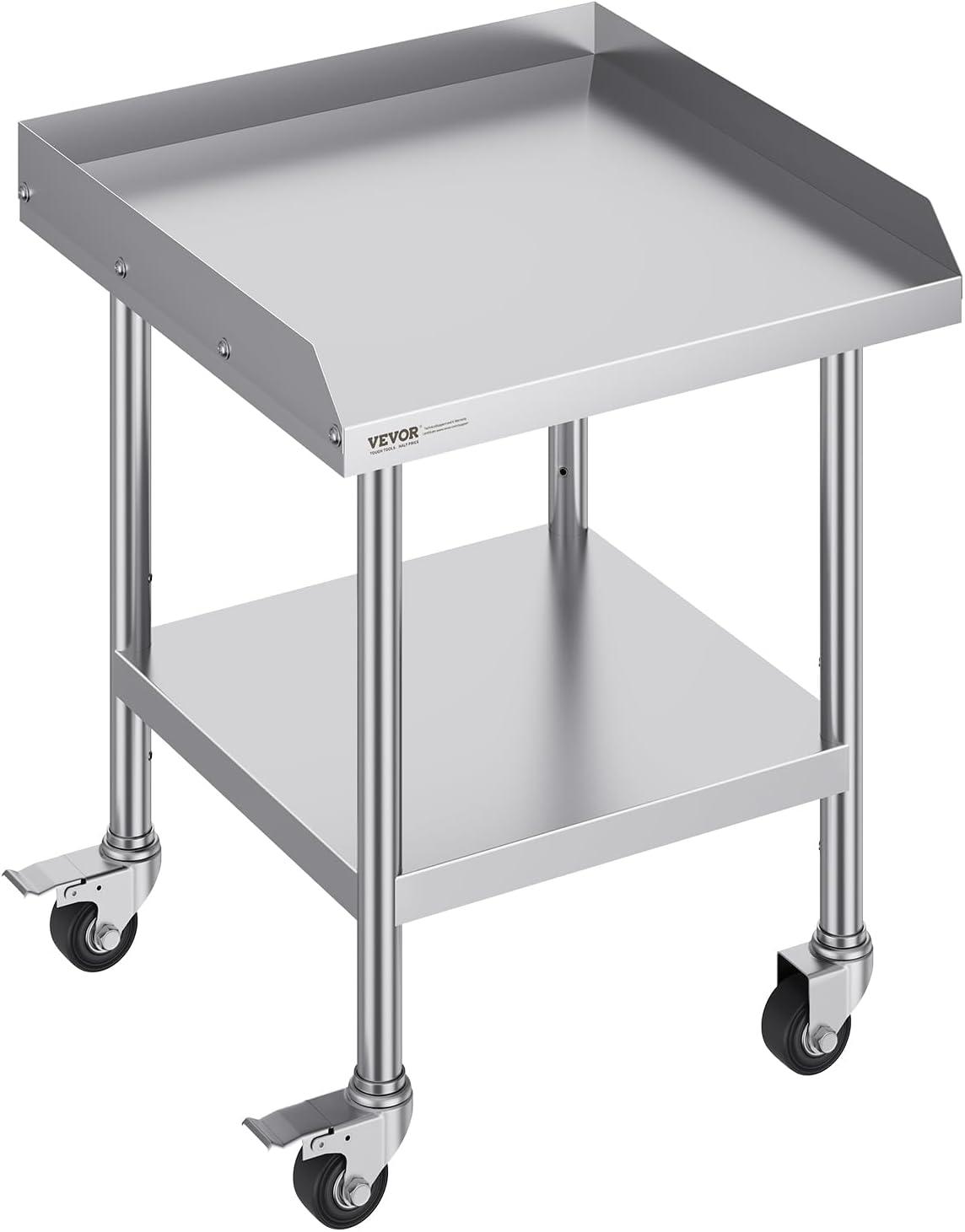 17 Stories 17 Stories Stainless Steel 24'' L x 24'' W x 30'' H Work Table