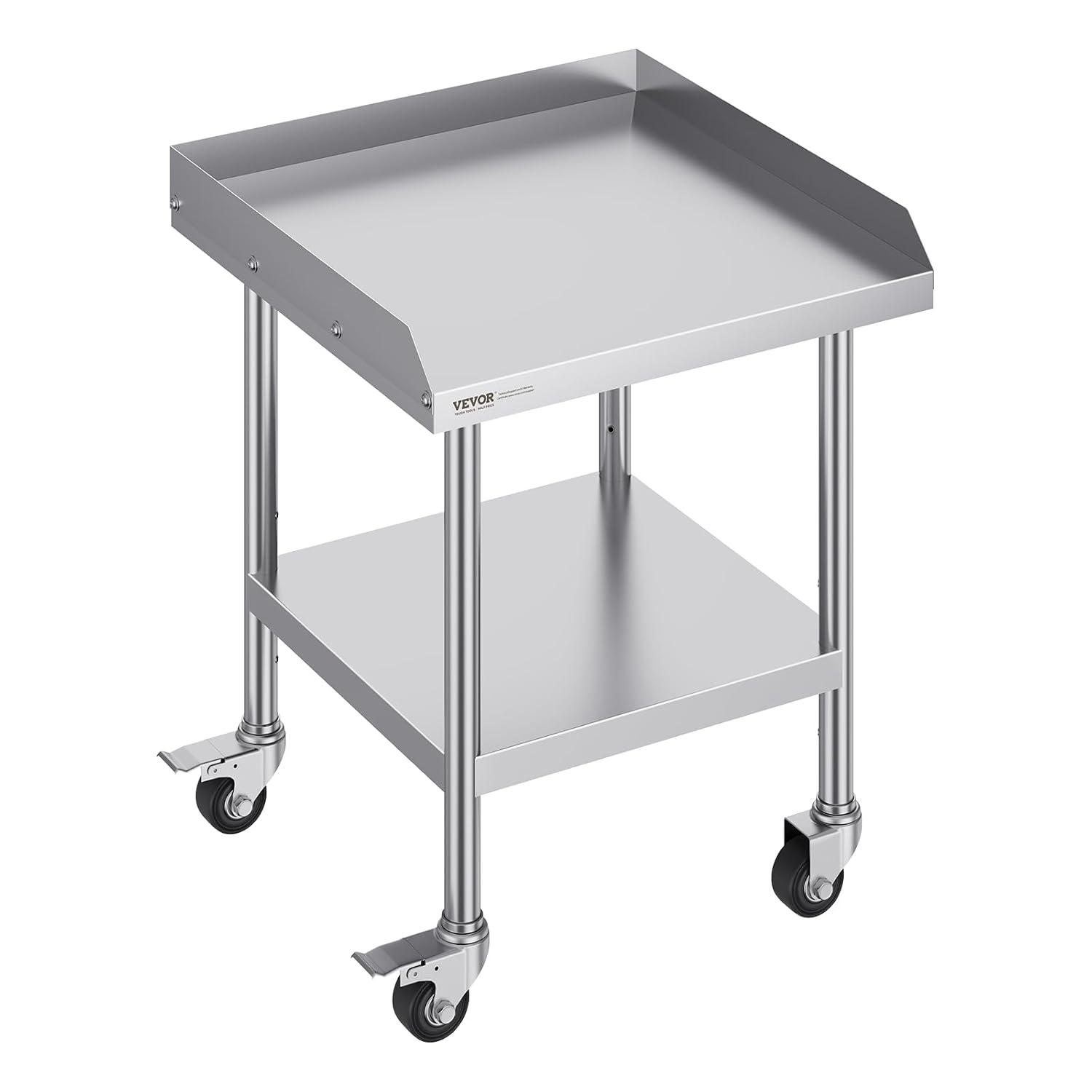 17 Stories 17 Stories Stainless Steel 24'' L x 24'' W x 30'' H Work Table