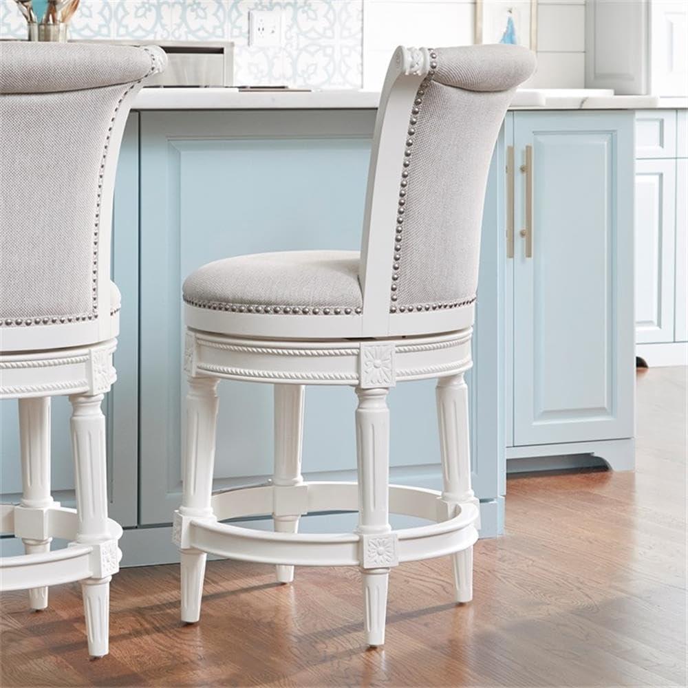 Maven Lane Pullman Counter Stool with Fabric Upholstery