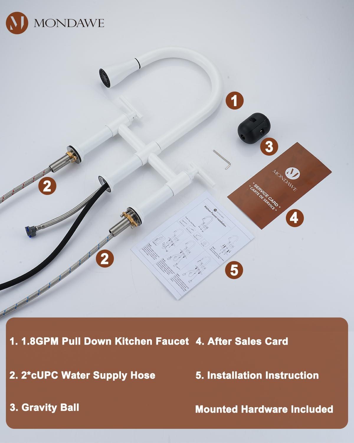 Mondawe Pull Down Kitchen Faucet