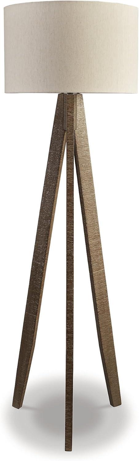 Signature Design by Ashley Casual Dallson Floor Lamp  Gray/Brown