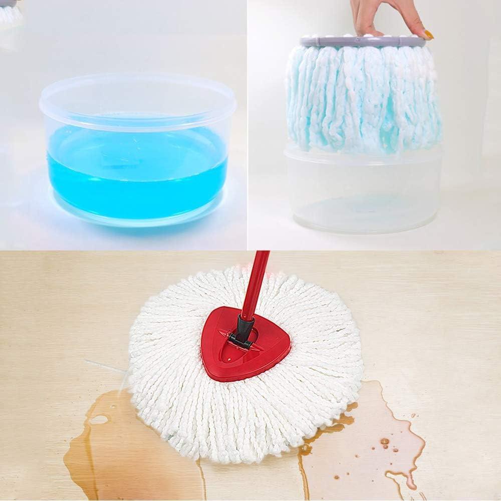 3 Pack Triangle Spin Mop Heads Replacements, Machine Washable Microfiber Spin Mop Refills for Floor Cleaning, Easy to Replace