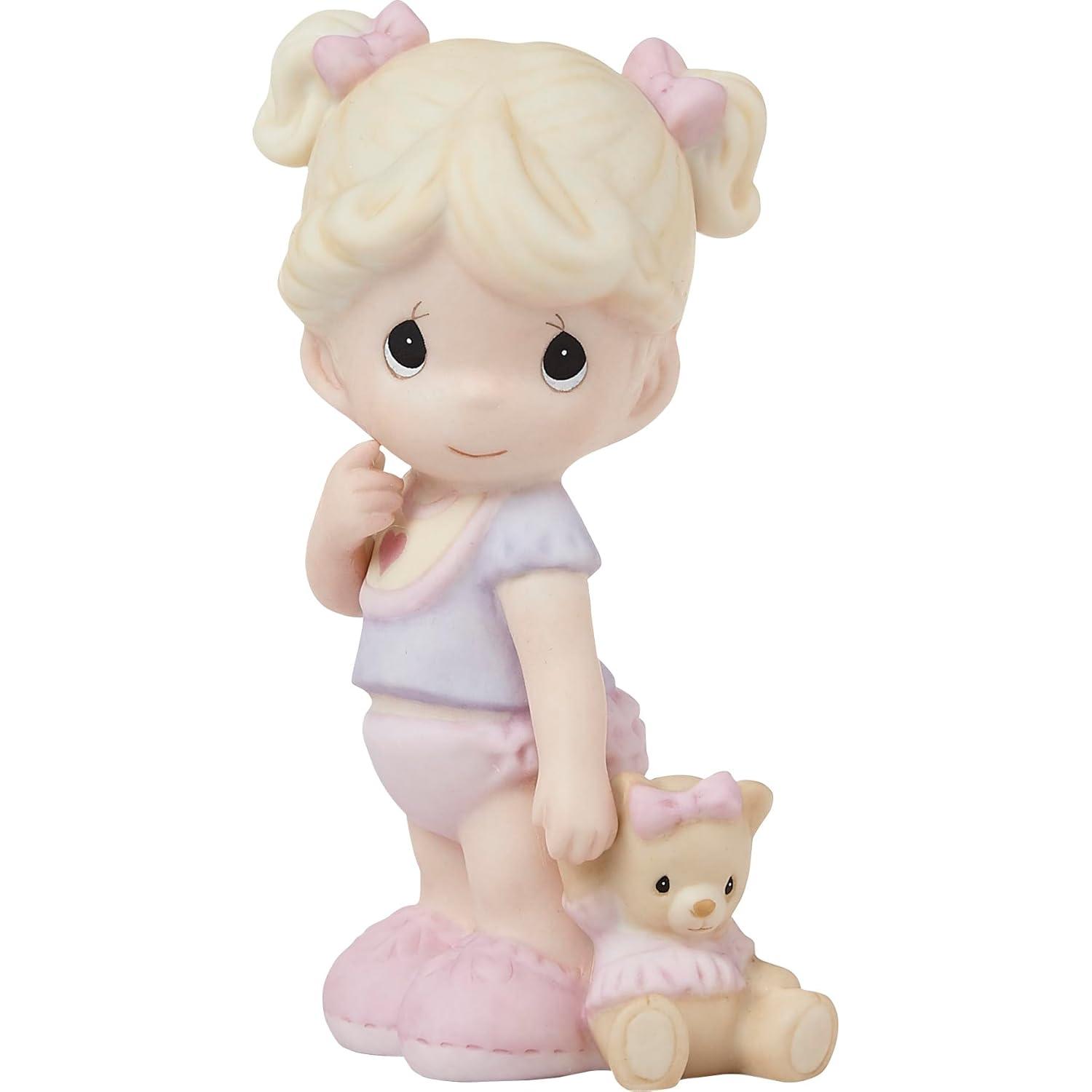 Precious Moments Tickled Pink Baby Girl Figurine, Count 1