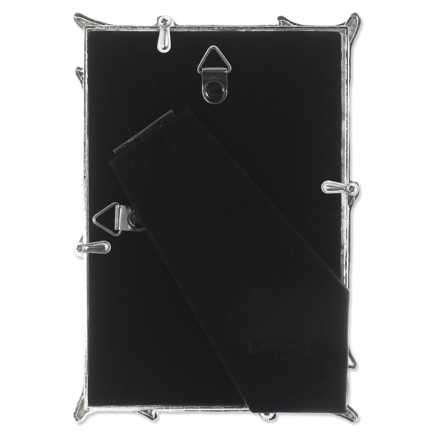 4x6 Silver Metal Picture Frame with Natural Branch Design