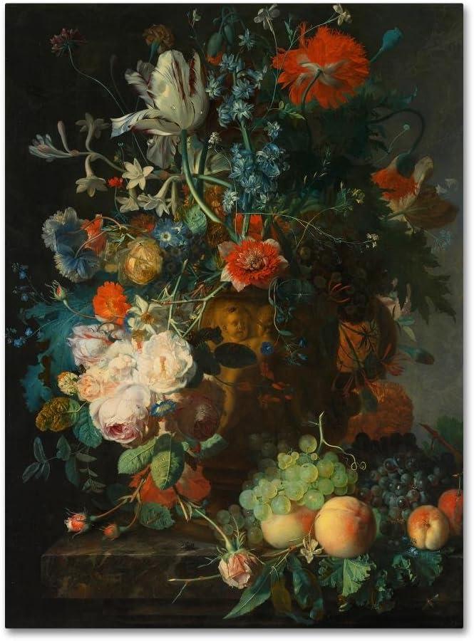 " Still Life With Flowers And Fruit " by Jan Van Huysum