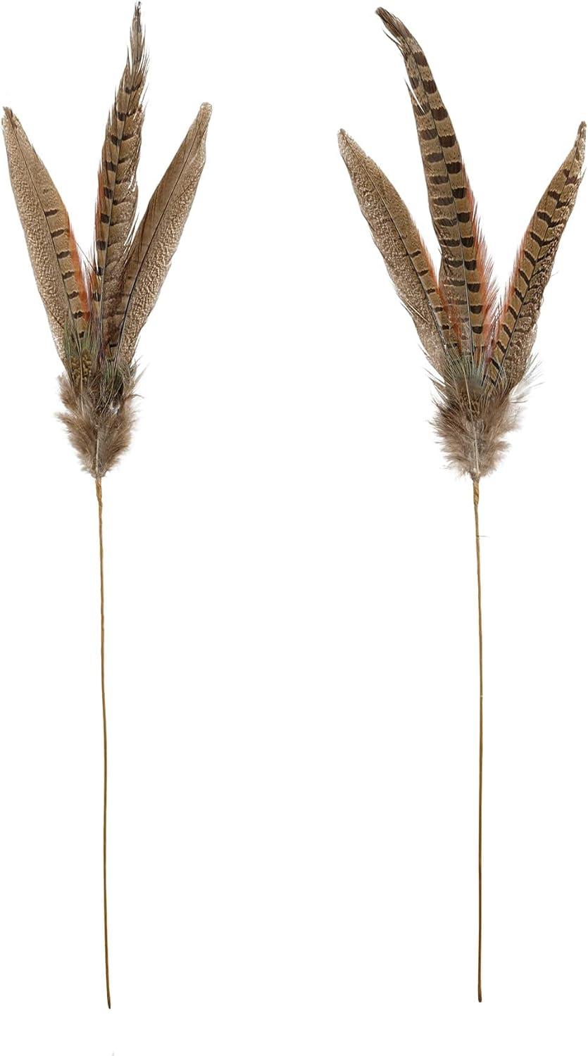 Natural Pheasant Feather Picks for Rustic Decor