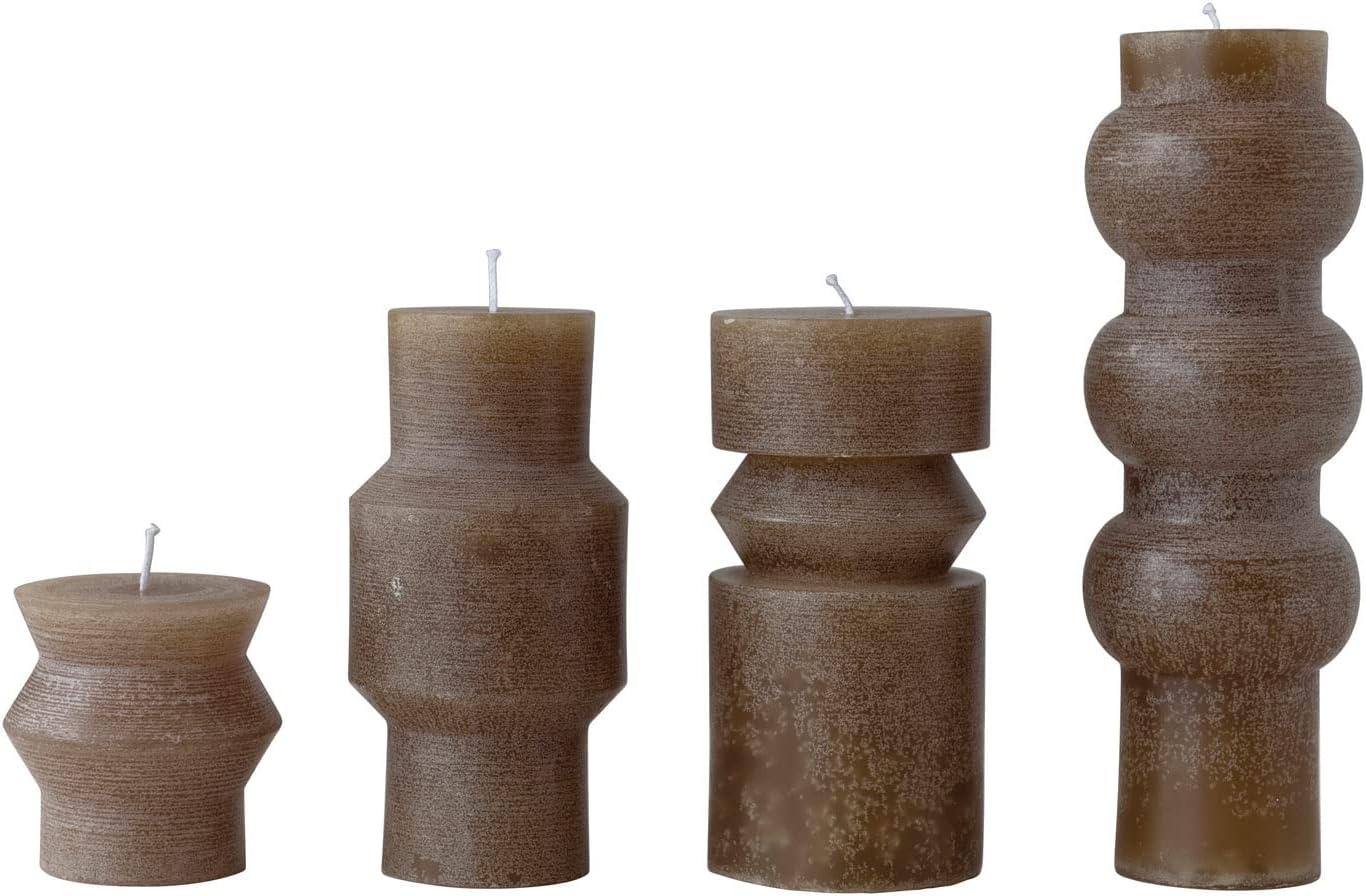 Olive 6" Unscented Totem Pillar Candle