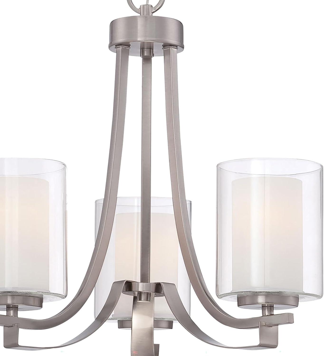 Minka Lavery 4103-84 Parsons Studio 3 Light Chandelier in Brushed Nickel