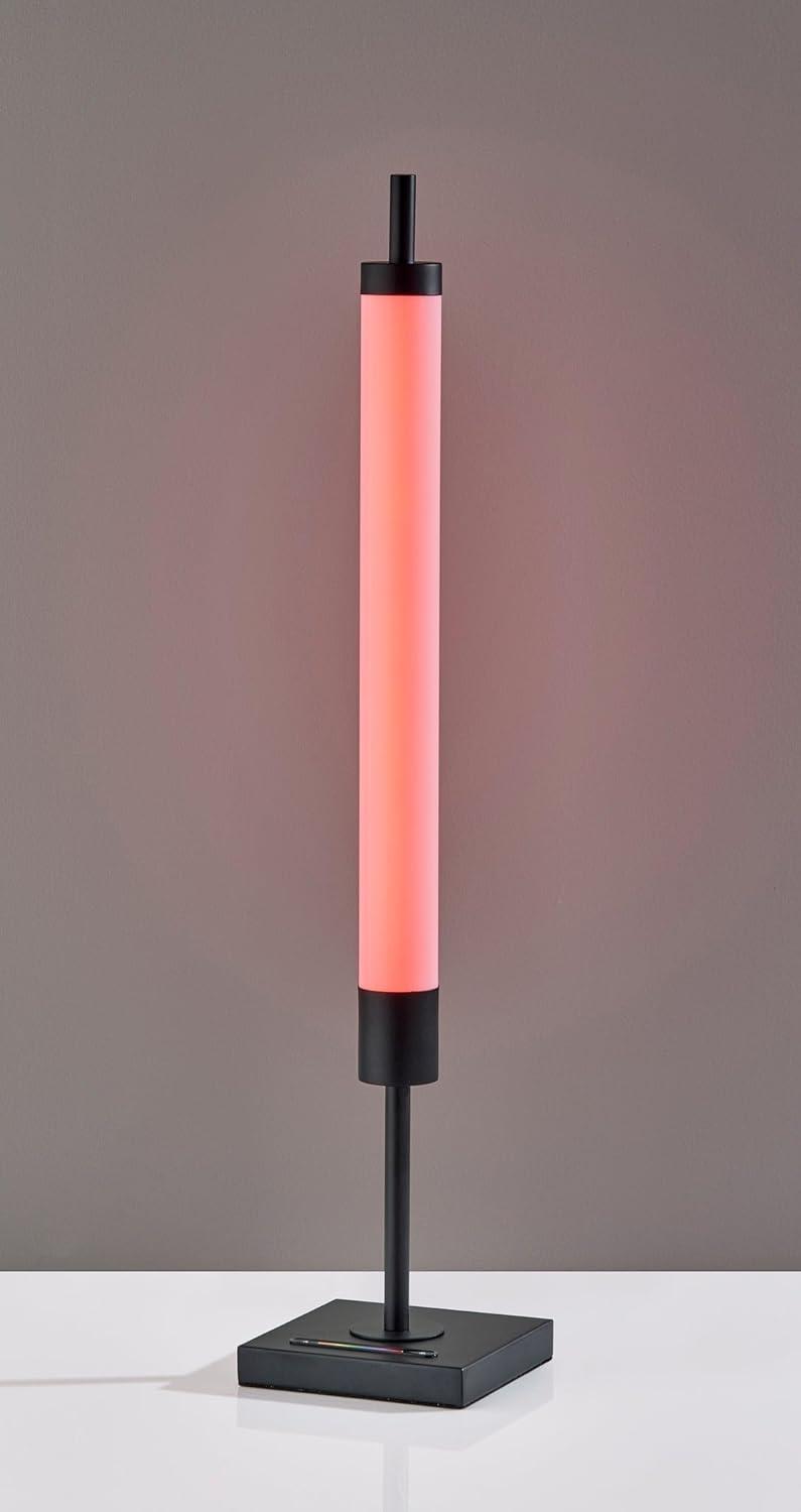 Collin LED Table Lamp Black with Touch Switch & RGB Spectrum - Adesso