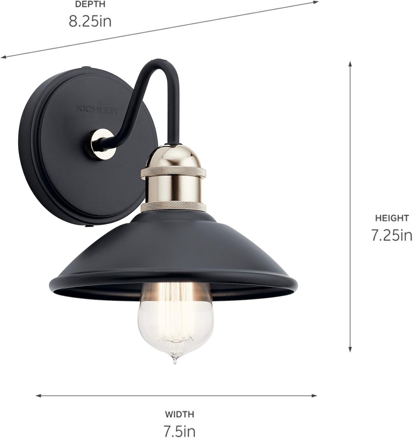 Kichler Lighting Clyde 1 - Light Sconce in  Black