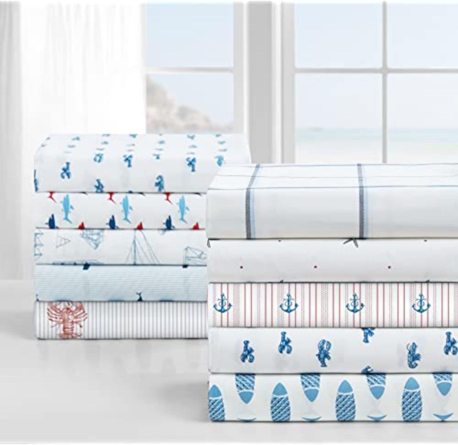 Nautica Nautica Printed Cotton Percale Sheet Sets