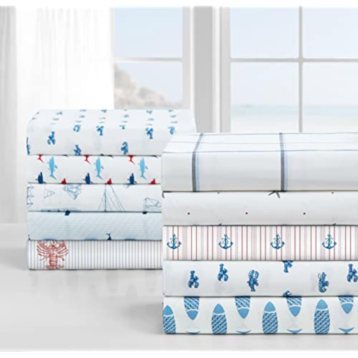 Nautica Nautica Printed Cotton Percale Sheet Sets