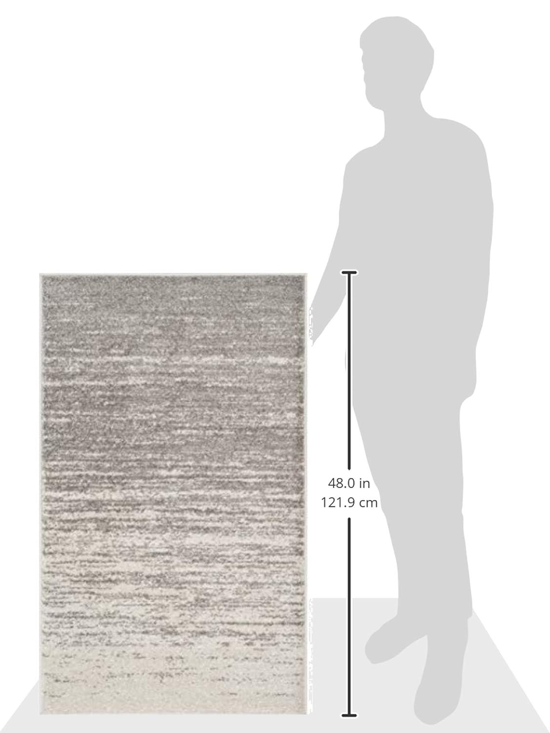 SAFAVIEH Adirondack Esmond Abstract Area Rug, Light Grey/Grey, 2'6" x 4'