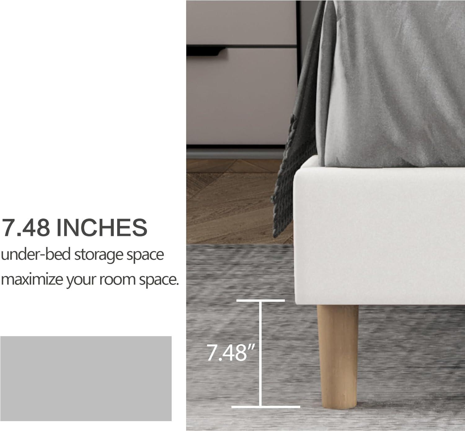 Mercer41 Cedell Upholstered Wingback Bed