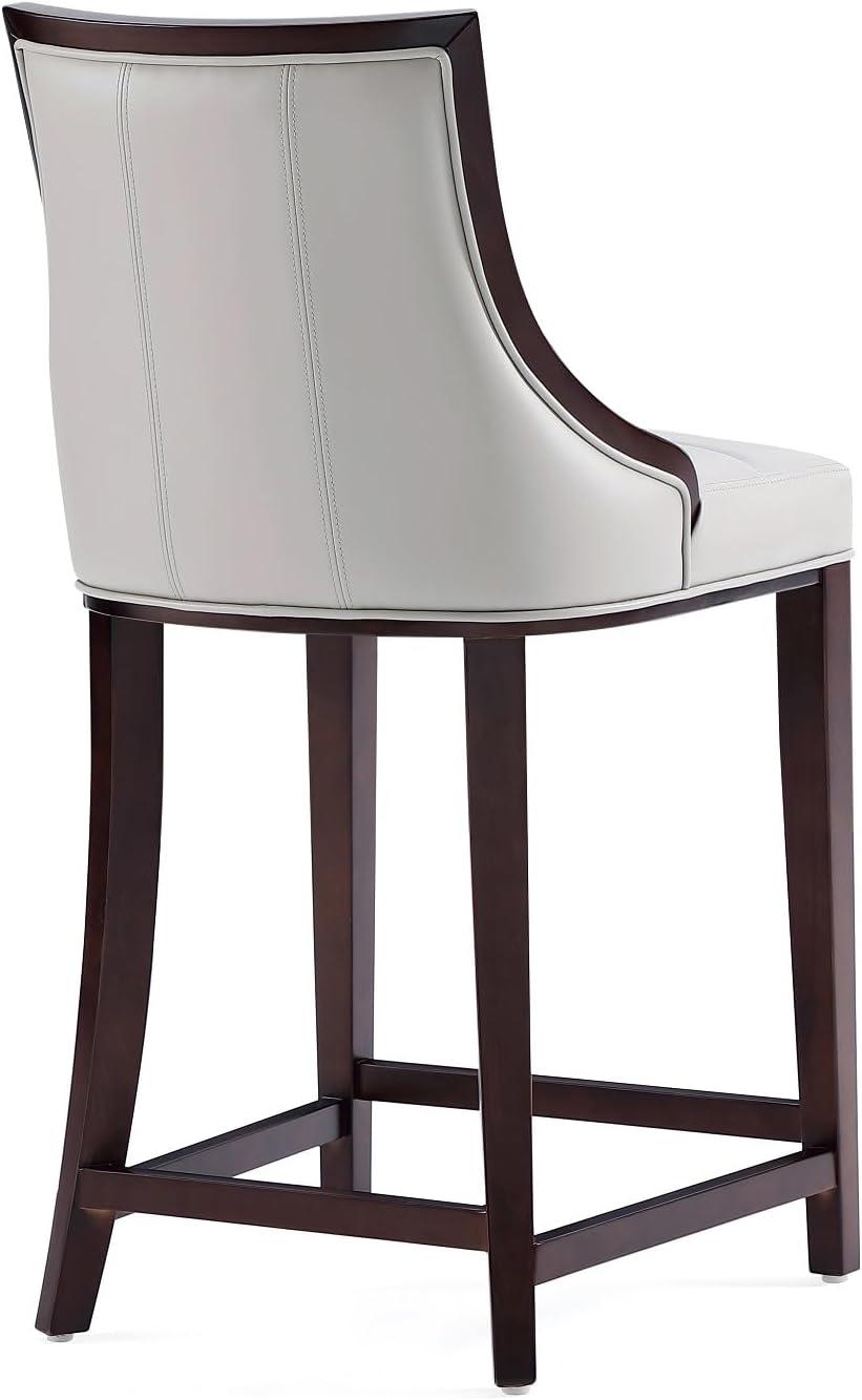 Fifth Avenue Faux Leather Counter Height Barstool - Manhattan Comfort